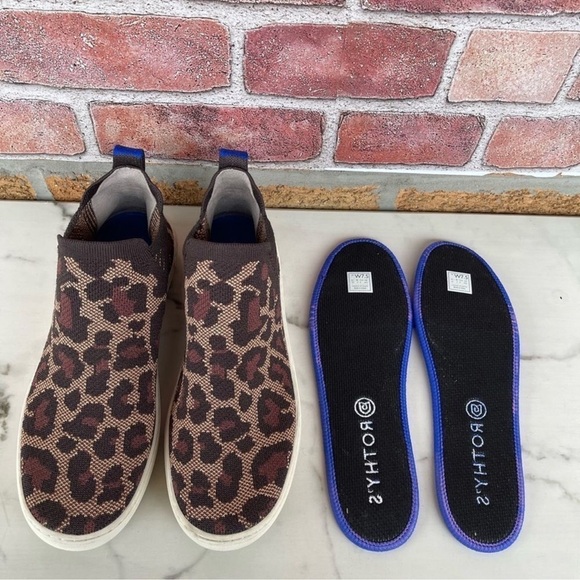 Rothy\'s leopard print high top sneakers size 7.5 main image 6